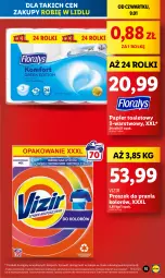 Gazetka promocyjna Lidl - GAZETKA - Gazetka - ważna od 11.01 do 11.01.2025 - strona 15 - produkty: Papier, Proszek do prania, Papier toaletowy, Vizir, Rolki