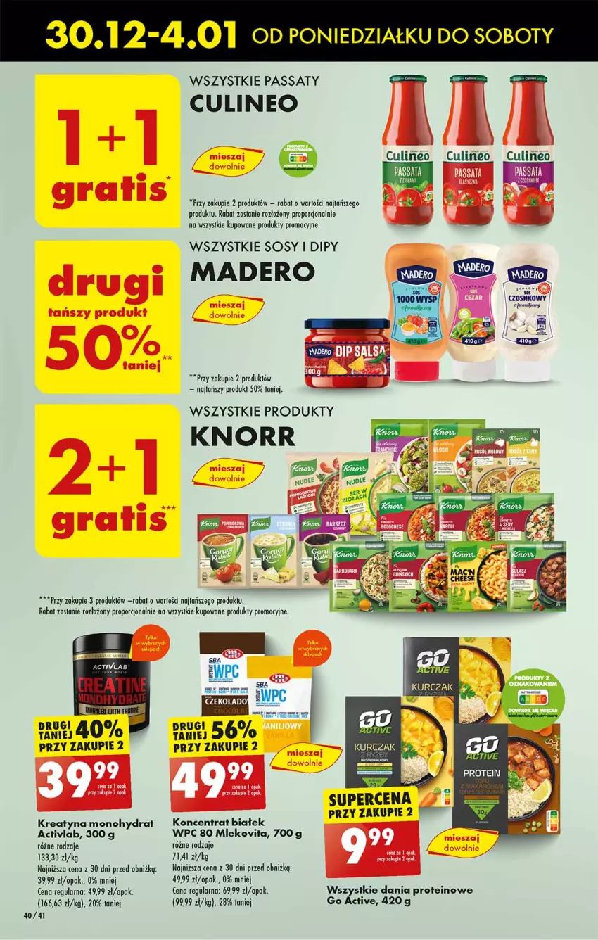 Gazetka promocyjna Biedronka - Od poniedzialku - ważna 30.12.2024 do 04.01.2025 - strona 40 - produkty: Ba!, Knorr, Mleko, Mlekovita, Por, Sos