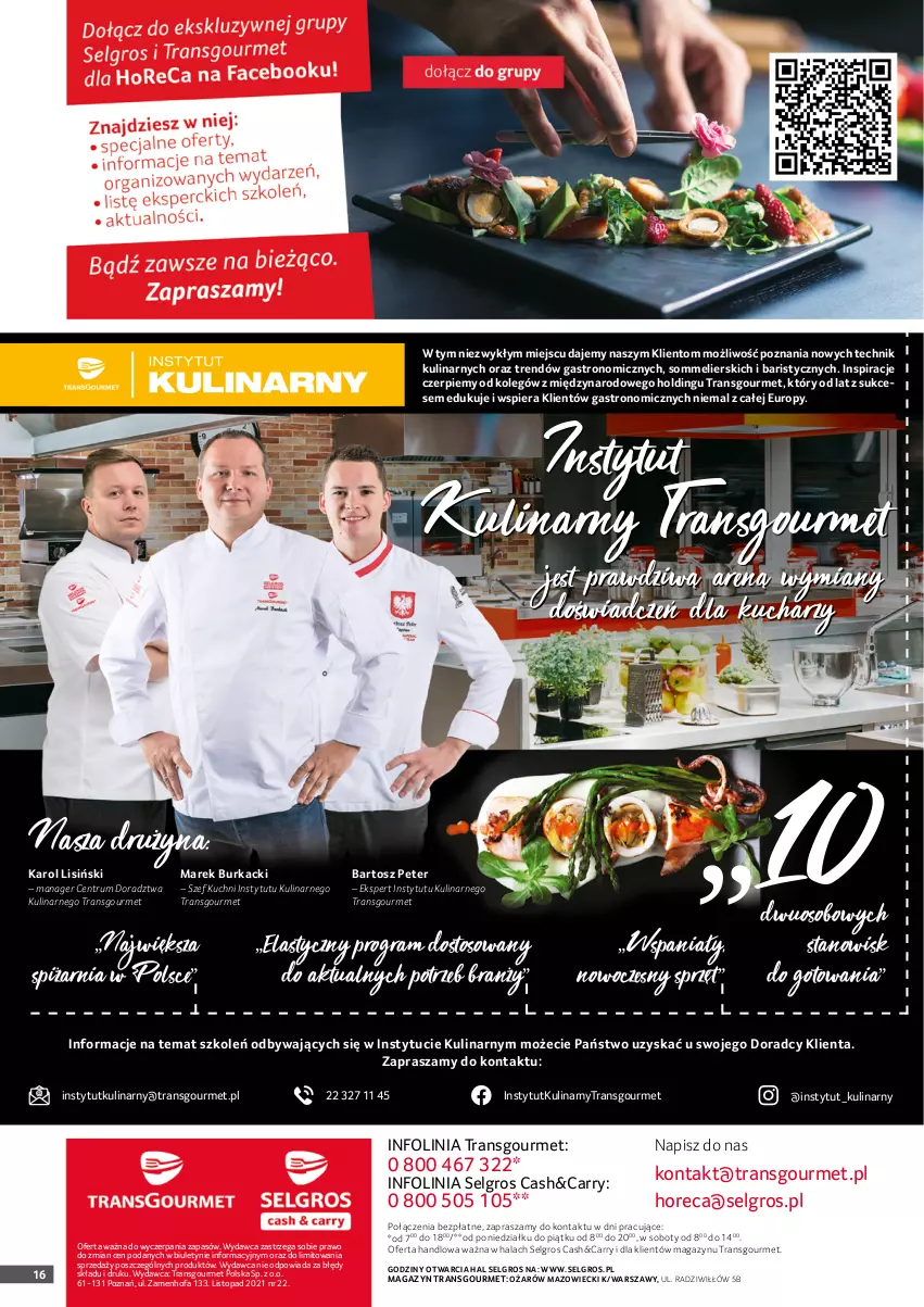 Gazetka promocyjna Selgros - Oferta gastronomiczna - ważna 01.10 do 31.10.2021 - strona 16 - produkty: Fa, Gra, LG, O nas, Rum, Top, Tran