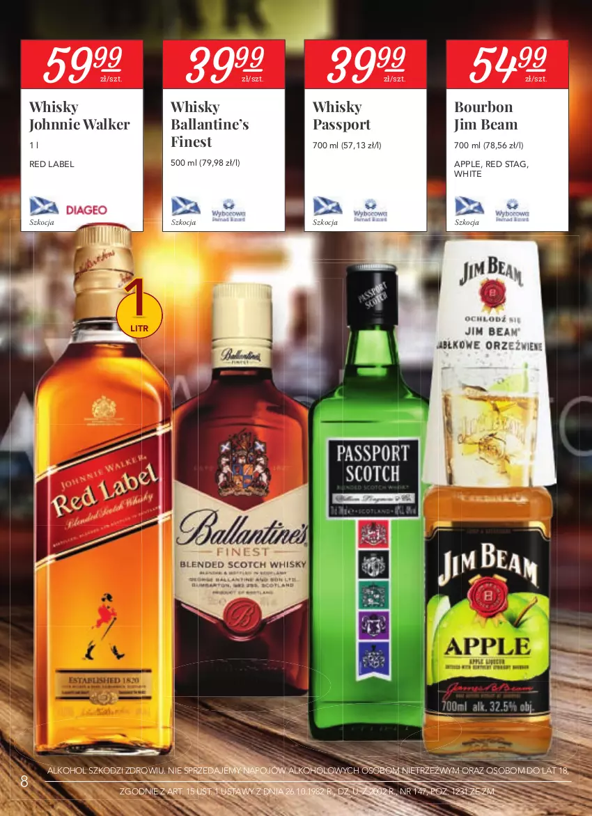 Gazetka promocyjna Stokrotka - Katalog Wiosenne inspiracje - ważna 22.04 do 26.05.2021 - strona 8 - produkty: Bourbon, Jim Beam, Johnnie Walker, Koc, Por, Sport, Whisky