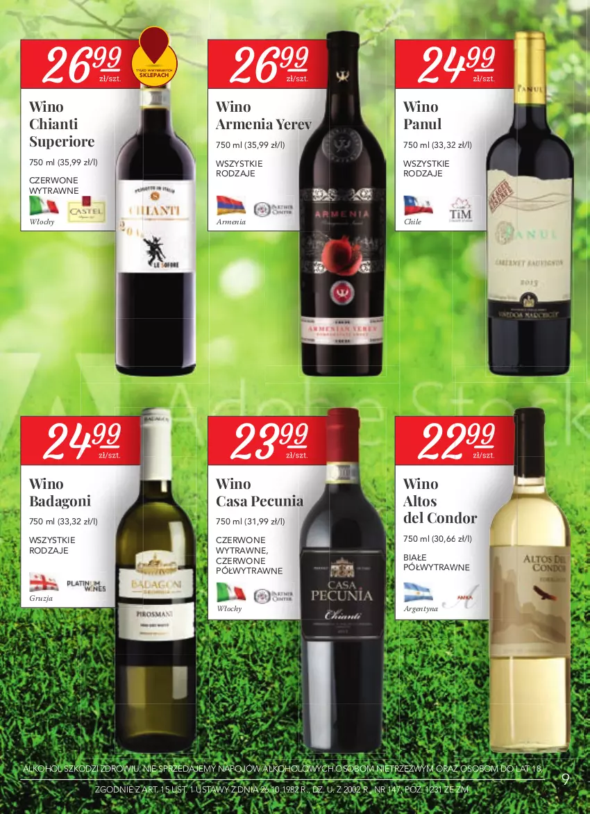 Gazetka promocyjna Stokrotka - Katalog Wiosenne inspiracje - ważna 22.04 do 26.05.2021 - strona 9 - produkty: Chia, Chianti, Wino