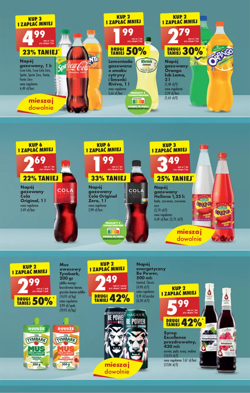 Gazetka promocyjna Biedronka - ważna 10.04 do 15.04.2023 - strona 35 - produkty: Coca-Cola, Fa, Gin, Hellena, Lemoniada, Mango, Mus, Napój, Napój gazowany, Sos