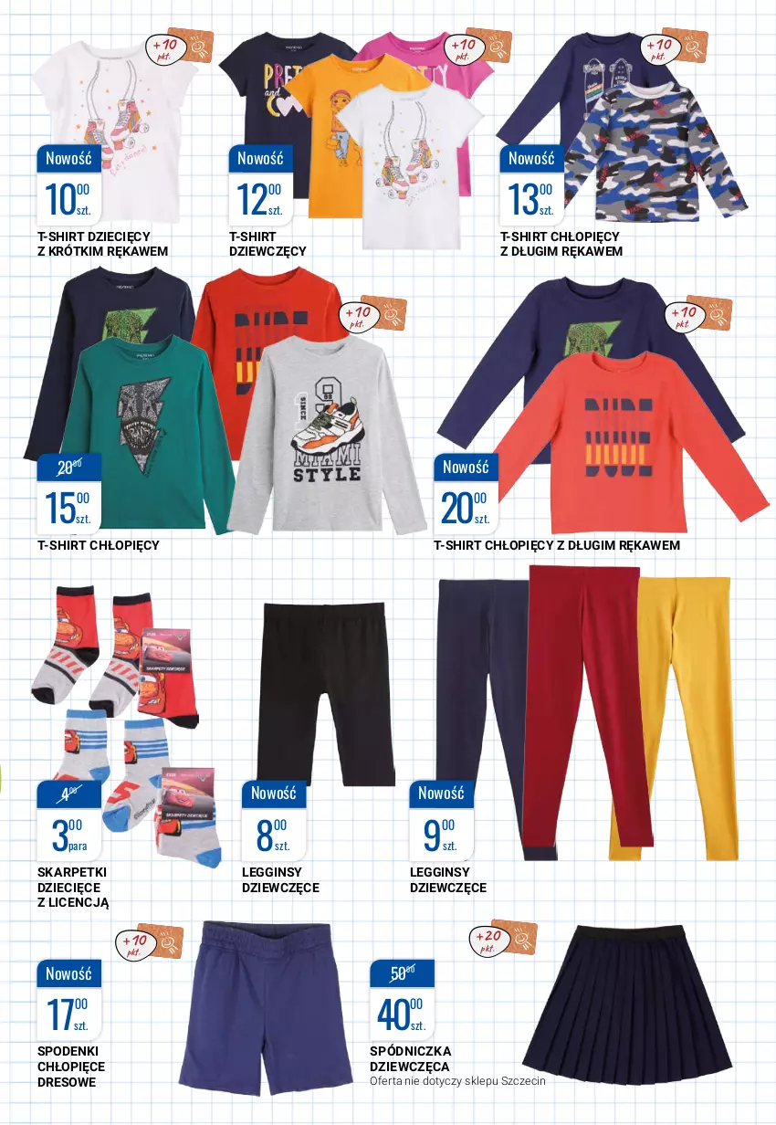 Gazetka promocyjna Bi1 - Szkolny niezbędnik - ważna 04.08 do 17.08.2021 - strona 3 - produkty: Dres, Dzieci, Gin, Karp, Legginsy, Skarpetki, T-shirt