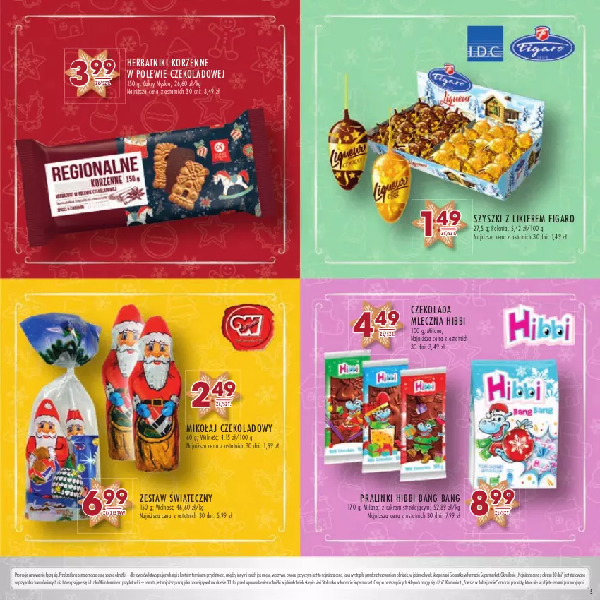 Gazetka promocyjna Stokrotka - Katalog Boże Narodzenie - ważna 14.12 do 27.12.2023 - strona 5 - produkty: Czekolada, Czekolada mleczna, Herbatniki, Likier, Mięso, Owoce, Warzywa