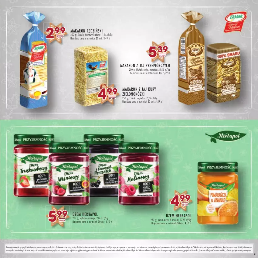 Gazetka promocyjna Stokrotka - Katalog Boże Narodzenie - ważna 14.12 do 27.12.2023 - strona 51 - produkty: Ananas, Babuni, Dżem, Herbapol, Makaron, Mięso, Owoce, Warzywa, Wstążka