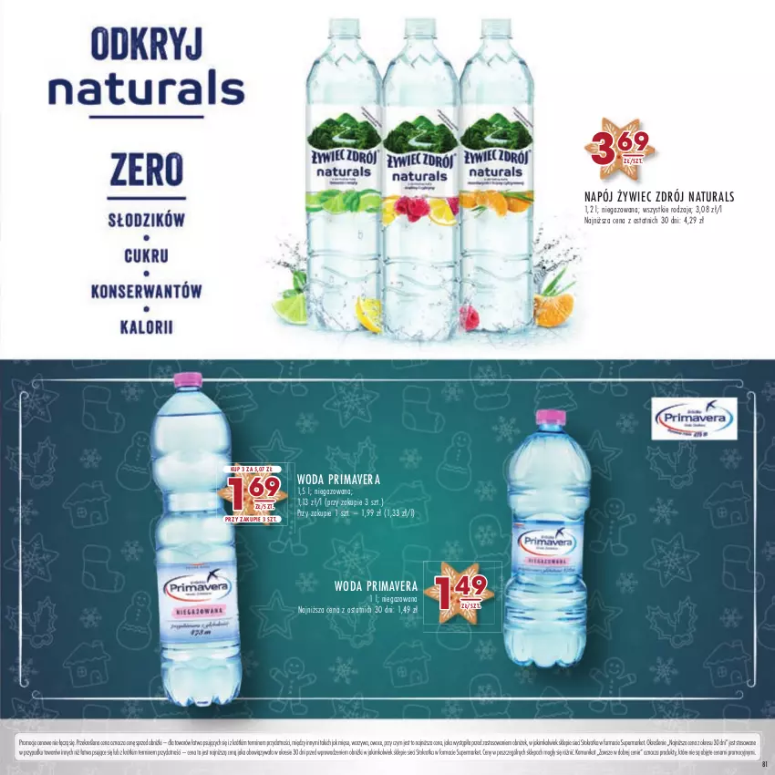 Gazetka promocyjna Stokrotka - Katalog Boże Narodzenie - ważna 14.12 do 27.12.2023 - strona 81 - produkty: Mięso, Napój, Owoce, Prima, Primavera, Warzywa, Woda