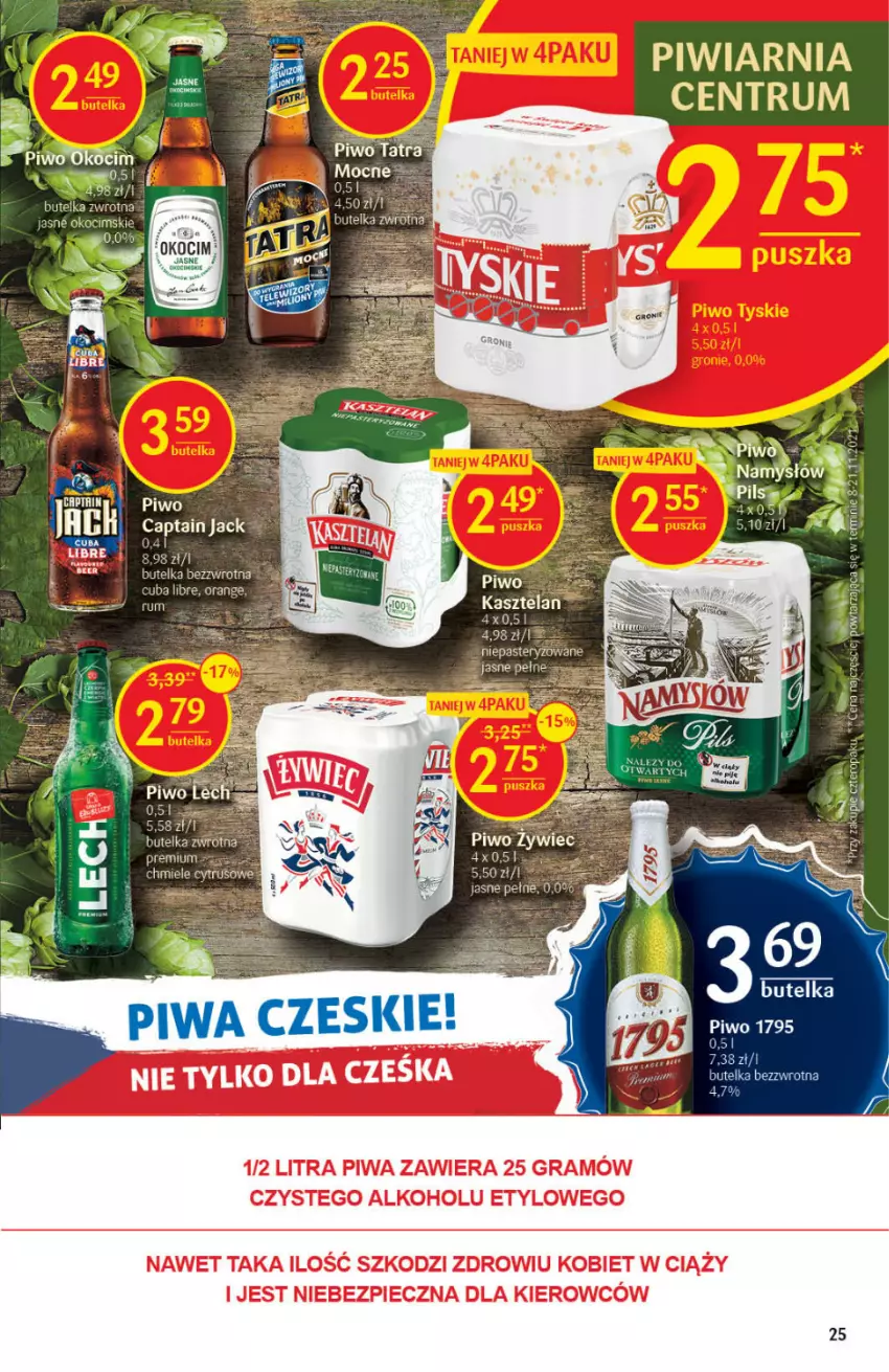 Gazetka promocyjna Delikatesy Centrum - Gazetka DC03 - ważna 20.01 do 26.01.2022 - strona 25 - produkty: Gra, Kasztelan, Koc, Okocim, Piec, Piwa, Piwo, Rum