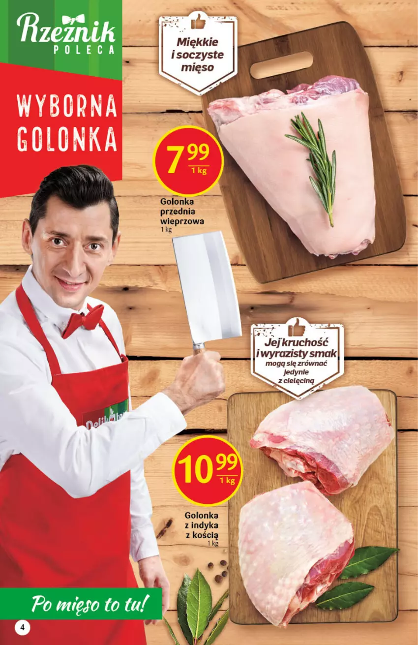 Gazetka promocyjna Delikatesy Centrum - Gazetka DC03 - ważna 20.01 do 26.01.2022 - strona 4 - produkty: Golonka z indyka, Mięso