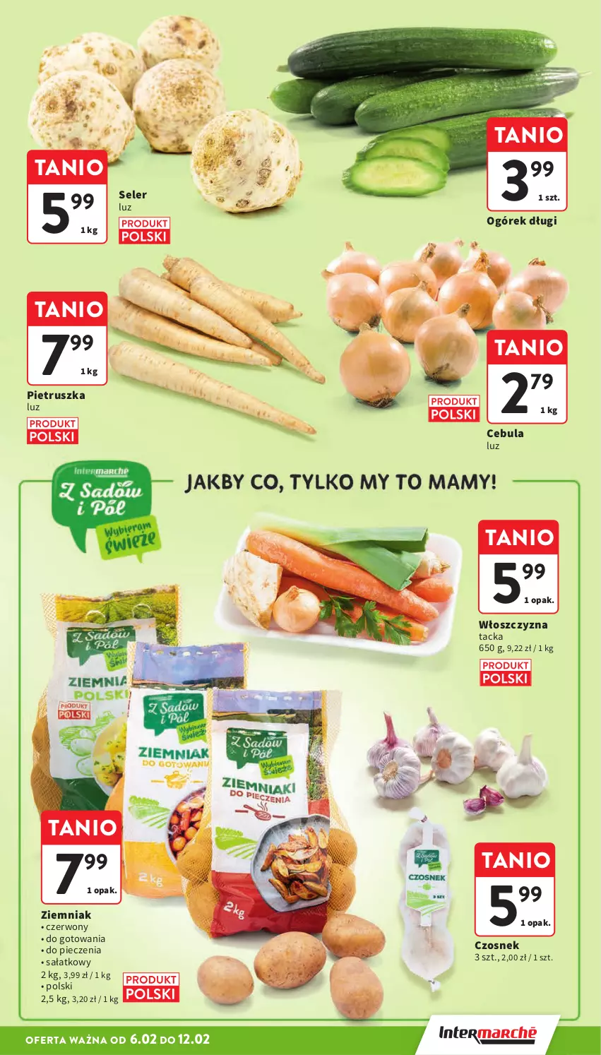 Gazetka promocyjna Intermarche - Gazetka Intermarche - ważna 06.02 do 12.02.2025 - strona 11 - produkty: Cebula, Czosnek, Ogórek, Piec, Pietruszka, Sałat