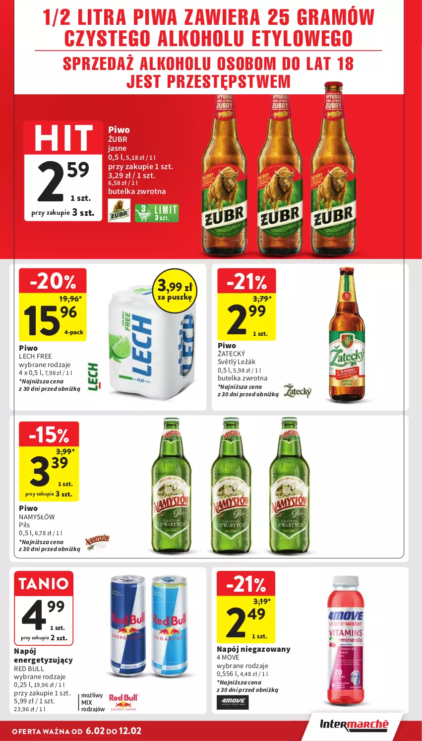 Gazetka promocyjna Intermarche - Gazetka Intermarche - ważna 06.02 do 12.02.2025 - strona 35 - produkty: Gra, Namysłów, Napój, Napój niegazowany, Piwa, Piwo, Red Bull