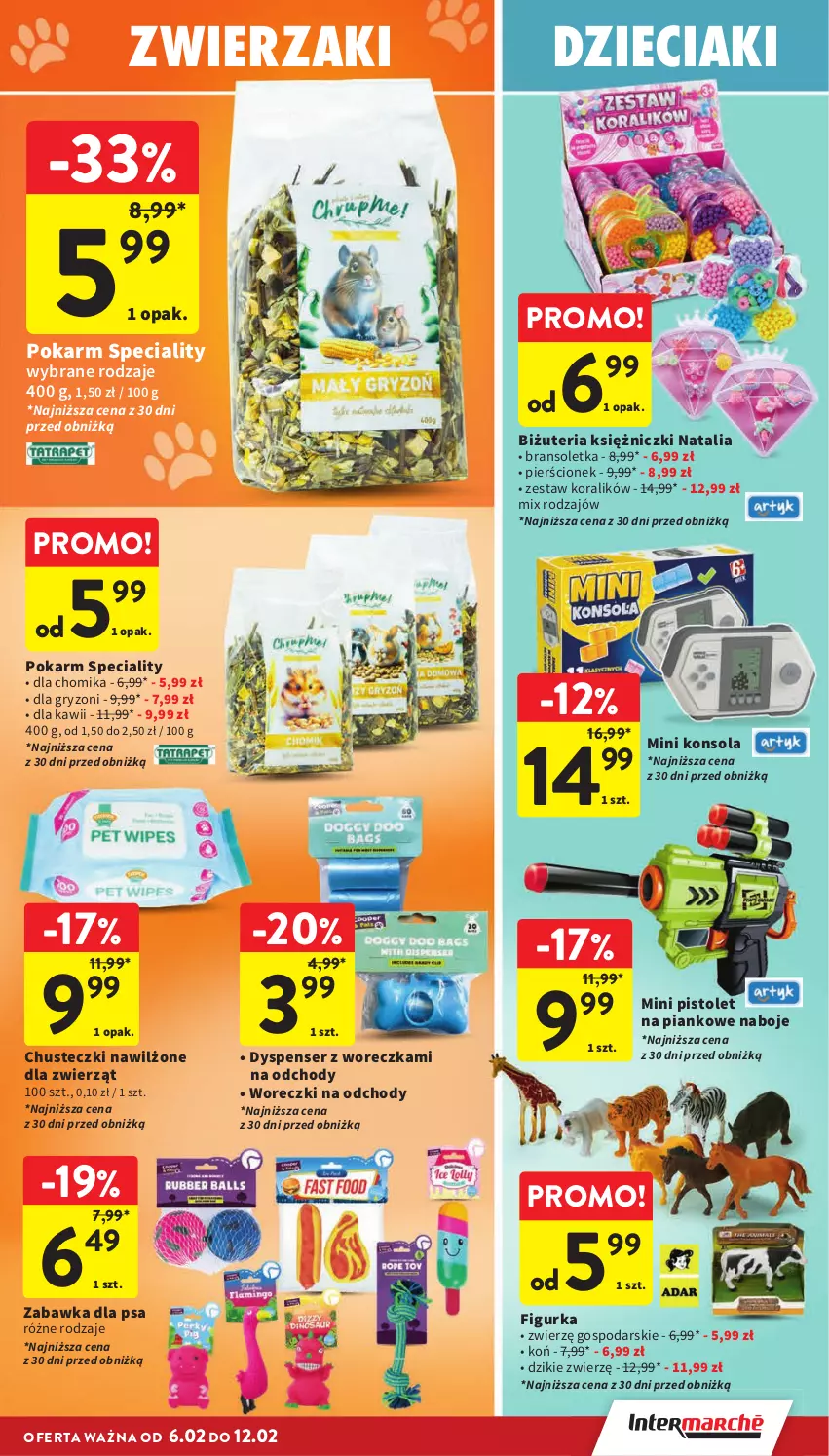 Gazetka promocyjna Intermarche - Gazetka Intermarche - ważna 06.02 do 12.02.2025 - strona 41 - produkty: Bransoletka, Chusteczki, Dzieci, Gry, Konsola, Pierścionek, Pistolet, Ser, Zabawka