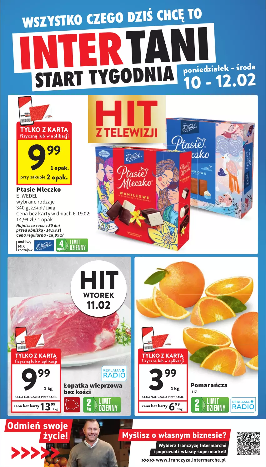 Gazetka promocyjna Intermarche - Gazetka Intermarche - ważna 06.02 do 12.02.2025 - strona 44 - produkty: E. Wedel, Mleczko, Ptasie mleczko