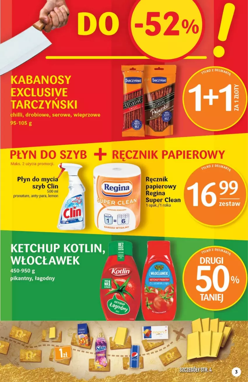 Gazetka promocyjna Delikatesy Centrum - Gazetka DC36 - ważna 15.09 do 21.09.2022 - strona 3 - produkty: Clin, Gin, Papier, Płyn do mycia, Ręcznik