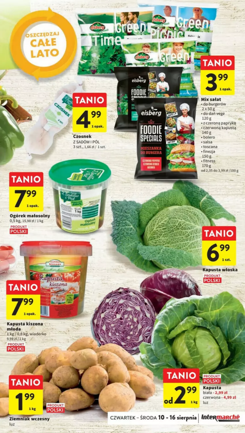 Gazetka promocyjna Intermarche - ważna 10.08 do 16.08.2023 - strona 5 - produkty: Burger, Kapustą, Ogórek, Sałat, Salsa