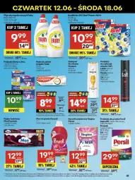 Gazetka promocyjna Delikatesy Centrum - Franczyza DC24 Czwartek - Gazetka - ważna od 18.06 do 18.06.2025 - strona 41 - produkty: Płyn do prania, Colgate Total, Rum, Gin, Do mycia naczyń, Pantene, Papier, Bref, Persil, Pasta do zębów, Płyn do mycia naczyń, Taft, Papier toaletowy, Dron, Lack, Ręcznik, Always, Szampon, Podpaski, Perwoll, Fairy, Płyn do mycia, Colgate, Always Ultra, Lakier, LG, Fa