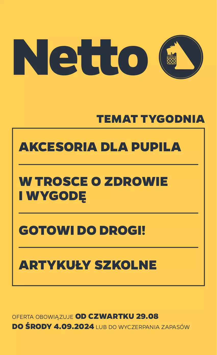 Gazetka promocyjna Netto - Akcesoria i dodatki - ważna 29.08 do 04.09.2024 - strona 1 - produkty: Zdrowie