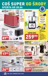 Gazetka promocyjna Aldi - COŚ do domu i nie tylko - Gazetka - ważna od 01.07 do 01.07.2023 - strona 6 - produkty: Piec, Sok, Ser, Rum, Blender ręczny, Blender, Młynek, Pojemnik, Toster, Robot, Wyciskarka, Pojemnik do przechowywania, Danio, Kubek, Kawiarka, Kuchenki mikrofalowe, Fa