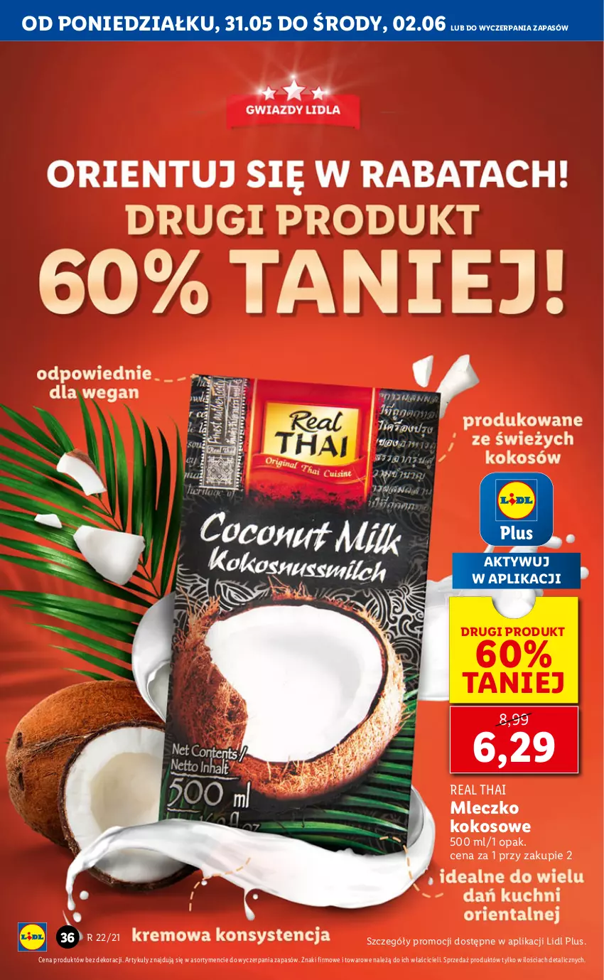 Gazetka promocyjna Lidl - GAZETKA - ważna 31.05 do 02.06.2021 - strona 36 - produkty: Kokos, Mleczko