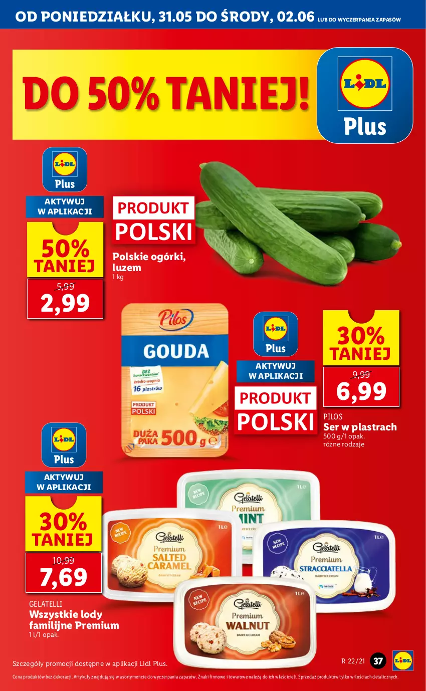 Gazetka promocyjna Lidl - GAZETKA - ważna 31.05 do 02.06.2021 - strona 37 - produkty: Fa, Lody, Pilos, Ser