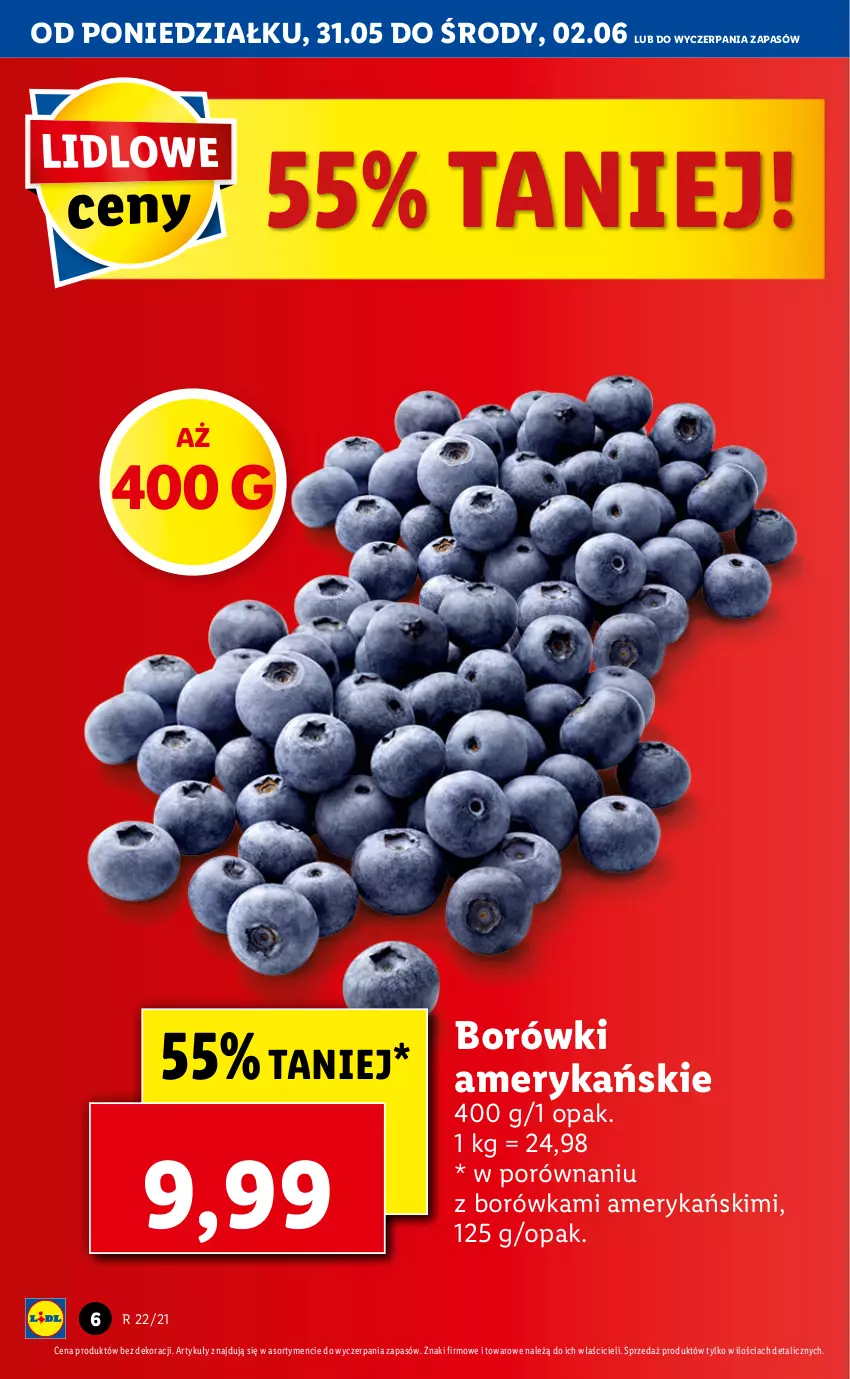 Gazetka promocyjna Lidl - GAZETKA - ważna 31.05 do 02.06.2021 - strona 6 - produkty: Borówka, Por