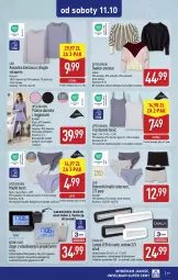 Gazetka promocyjna Aldi - Pełna oferta - Gazetka - ważna od 11.10 do 11.10.2025 - strona 37 - produkty: Sweter, Top, Ser, Gin, Majtki, Kosz, Koszulka, Wełna, Lampa LED, Zegar, Legginsy, Dzieci, Bluza, Lampa, Bokserki, Piżama, Akumulator, Fa