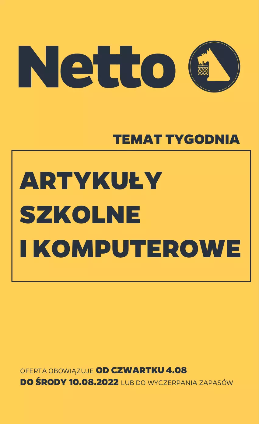 Gazetka promocyjna Netto - Akcesoria i dodatki - ważna 04.08 do 10.08.2022 - strona 1 - produkty: Komputer