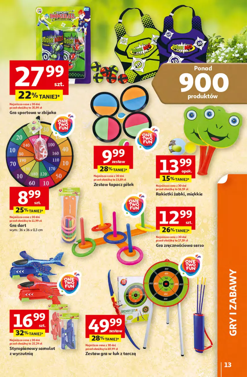 Gazetka promocyjna Auchan - Gazetka 30 Lat Hipermarket Auchan - ważna 16.04 do 22.04.2026 - strona 13 - produkty: Amol, Gra, Por, Samolot, Ser, Sport