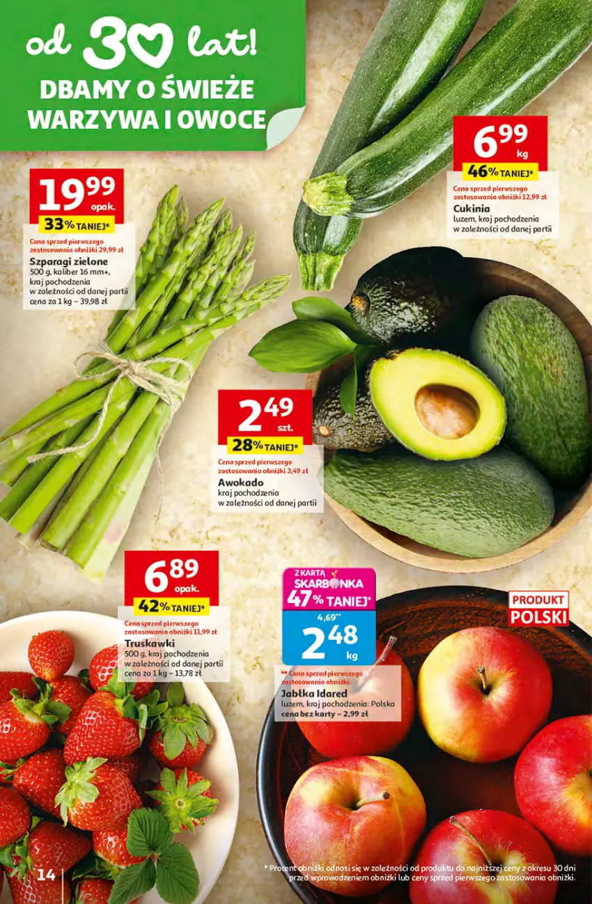 Gazetka promocyjna Auchan - Gazetka 30 Lat Hipermarket Auchan - ważna 16.04 do 22.04.2026 - strona 14 - produkty: Truskawki