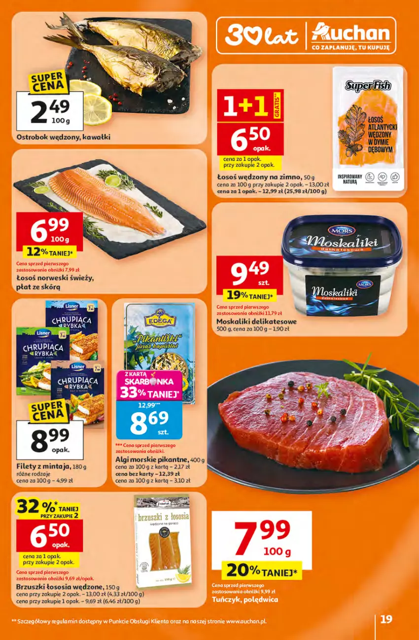 Gazetka promocyjna Auchan - Gazetka 30 Lat Hipermarket Auchan - ważna 16.04 do 22.04.2026 - strona 19 - produkty: Kawa, LG, Mintaj, Sos
