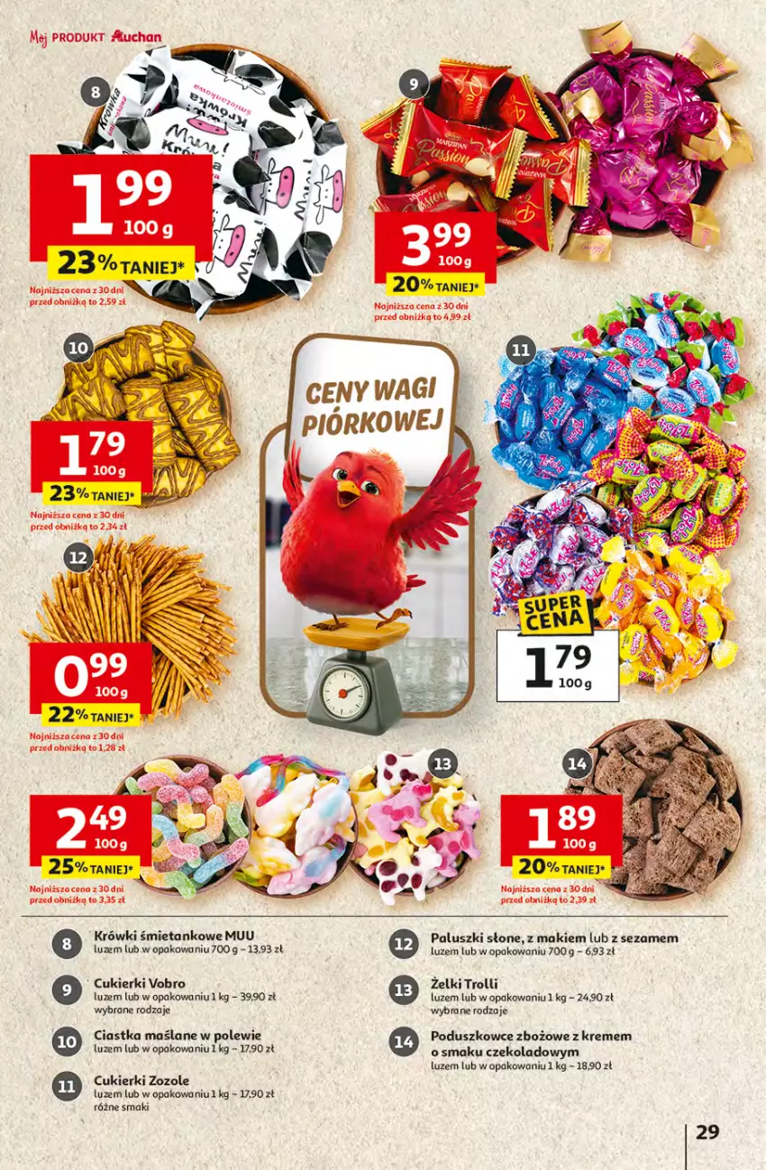 Gazetka promocyjna Auchan - Gazetka 30 Lat Hipermarket Auchan - ważna 16.04 do 22.04.2026 - strona 29 - produkty: Ciastka, Cukier, Cukierki, Sezam