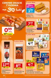 Gazetka promocyjna Auchan - Gazetka 30 Lat Hipermarket Auchan - Gazetka - ważna od 22.04 do 22.04.2026 - strona 22 - produkty: Sok, Ser, Salami, Sokołów, Parówki, Prosciutto, Tofu, Szynka, Frankfurterki, Kiełbasa, Berlinki