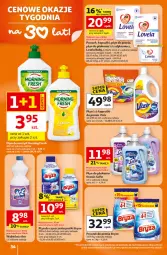 Gazetka promocyjna Auchan - Gazetka 30 Lat Hipermarket Auchan - Gazetka - ważna od 22.04 do 22.04.2026 - strona 34 - produkty: Płyn do prania, Pralki, Gin, Lovela, Proszek do prania, Odplamiacz, Vizir, Płyn do płukania, Bryza, Kapsułki do prania