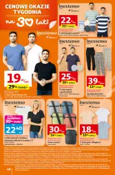 Gazetka promocyjna Auchan - Gazetka 30 Lat Hipermarket Auchan - Gazetka - ważna od 22.04 do 22.04.2026 - strona 40 - produkty: T-shirt, Torba, Spodnie