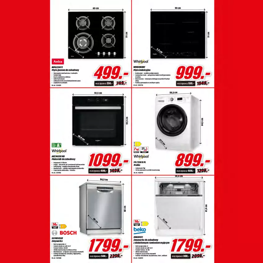 Gazetka promocyjna Media Markt - Gazetka Media Markt - ważna 22.11 do 30.11.2021 - strona 16 - produkty: Beko, Drzwi, Fa, Gra, Piec, Piekarnik, Płyta, Pralka, Warka, Whirlpool, Zmywarka, Zmywarka do zabudowy, Zmywarki