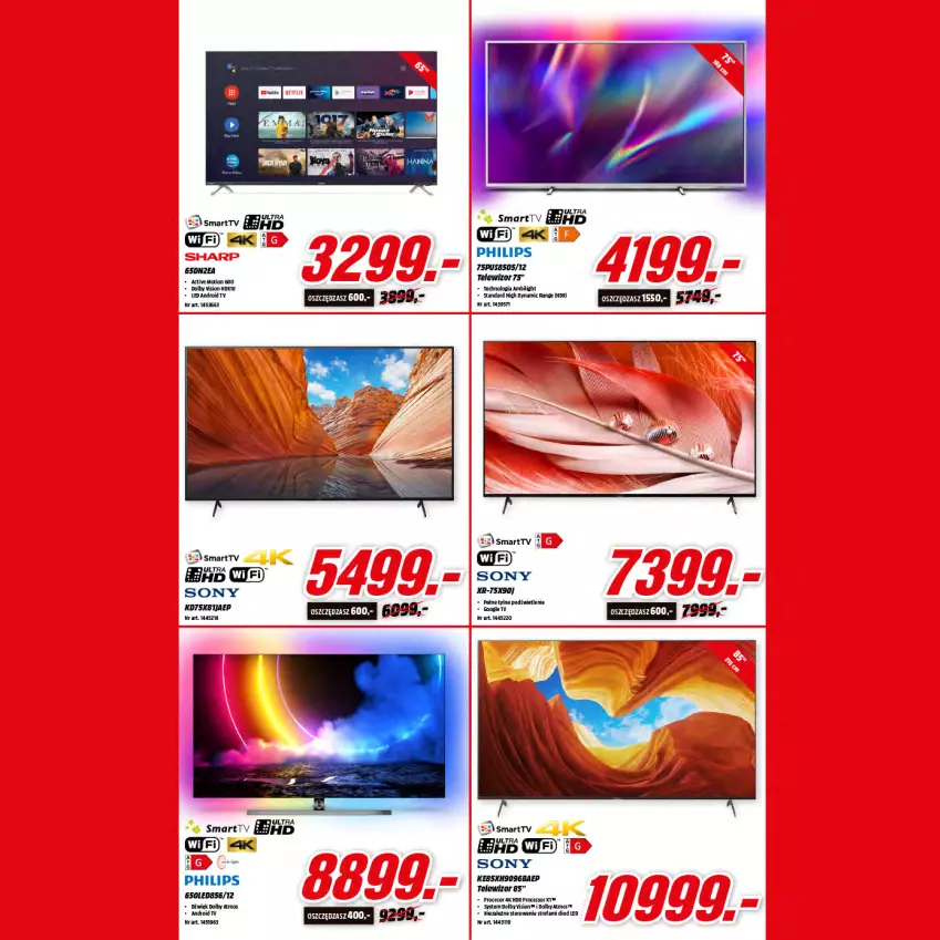 Gazetka promocyjna Media Markt - Gazetka Media Markt - ważna 22.11 do 30.11.2021 - strona 4 - produkty: Cif, Fa, Philips, Sony, Telewizor