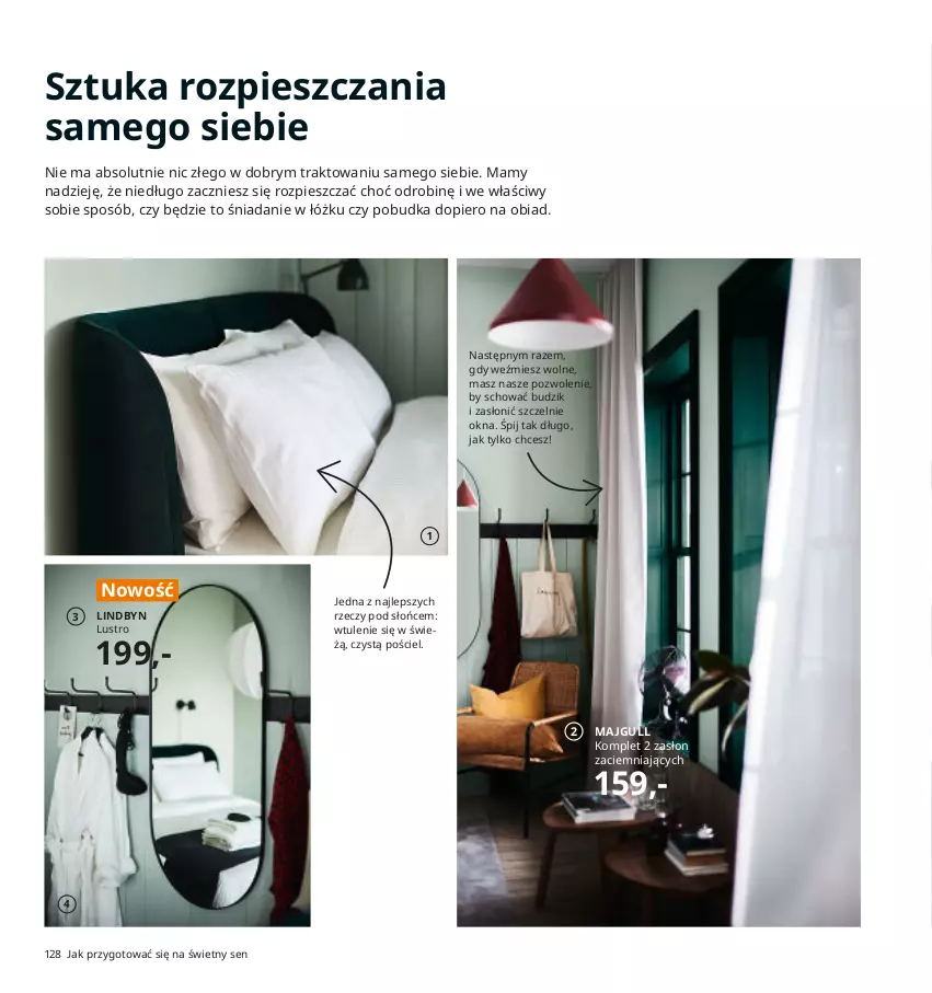 Gazetka promocyjna Ikea - Ikea 2021 - ważna 01.01 do 31.12.2021 - strona 128 - produkty: Absolut, Budzik, Lustro, Pościel