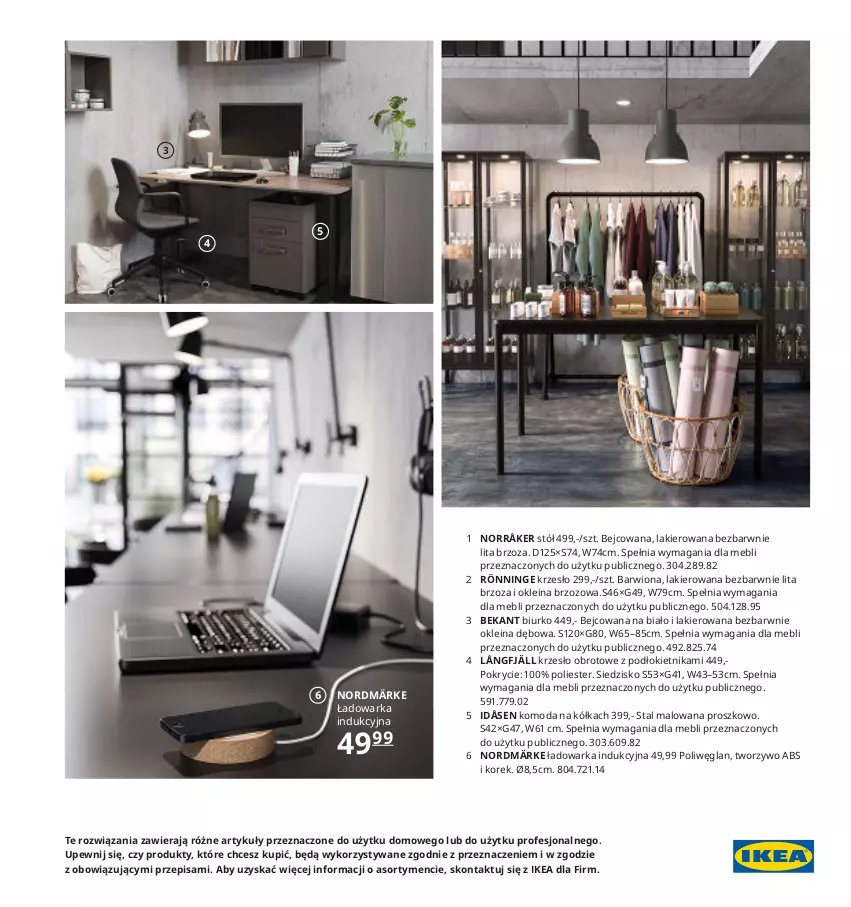 Gazetka promocyjna Ikea - Ikea 2021 - ważna 01.01 do 31.12.2021 - strona 279 - produkty: Biurko, Komoda, Krzesło, Krzesło obrotowe, Lakier, Moda, Siedzisko, Stół, Warka