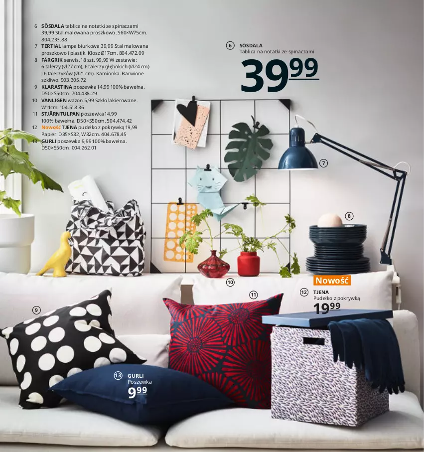 Gazetka promocyjna Ikea - Ikea 2021 - ważna 01.01 do 31.12.2021 - strona 31 - produkty: Biurko, Lakier, Lampa, Lampa biurkowa, Papier, Poszewka, Pudełko, Ser, Talerz, Talerzyk, Wazon, Wełna