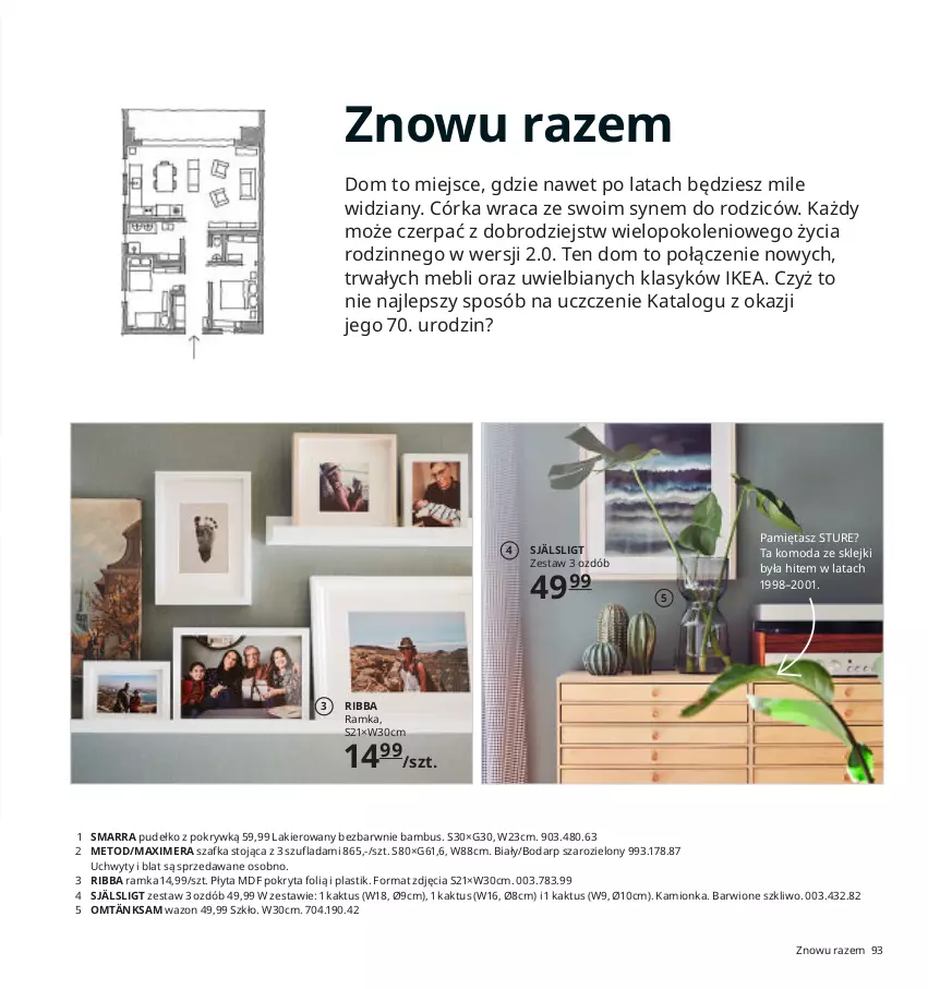 Gazetka promocyjna Ikea - Ikea 2021 - ważna 01.01 do 31.12.2021 - strona 93 - produkty: Kaktus, Klej, Komoda, Lakier, Mięta, Moda, Płyta, Pudełko, Ramka, Szafka, Uchwyty, Wazon