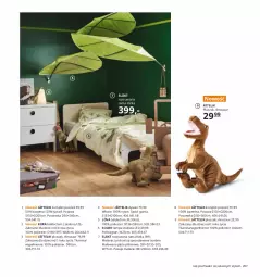 Gazetka promocyjna Ikea - Ikea 2021 - Gazetka - ważna od 31.12 do 31.12.2021 - strona 207 - produkty: Baldachim, Rama, Pościel, Dinozaur, Poszewka, Materac, Tera, Wełna, Rama łóżka, Dzieci, Płyta, Komplet pościeli, Lampa, Pluszak, Lampa stołowa, Dywan