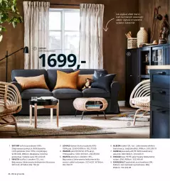 Gazetka promocyjna Ikea - Ikea 2021 - Gazetka - ważna od 31.12 do 31.12.2021 - strona 46 - produkty: Pled, Witryna, Sos, Stołek, Sofa, Kosz, Poszewka, Zasłona, Szafka, Wełna, Mars, Podnóżek, Aksam, Siedzisko, Ektorp, Dywan, Lakier, Fa