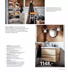 Gazetka promocyjna Ikea - Ikea 2021 - Gazetka - ważna od 31.12 do 31.12.2021 - strona 57 - produkty: Ręcznik kąpielowy, Papier, Szafa dwudrzwiowa, Regał, Szafka, Wełna, Ręcznik, Szafa, Haczyk, Płyta, Drzwi, Lampa, Lustro, Lampa ścienna, Lakier, Płyta wiórowa, Fa