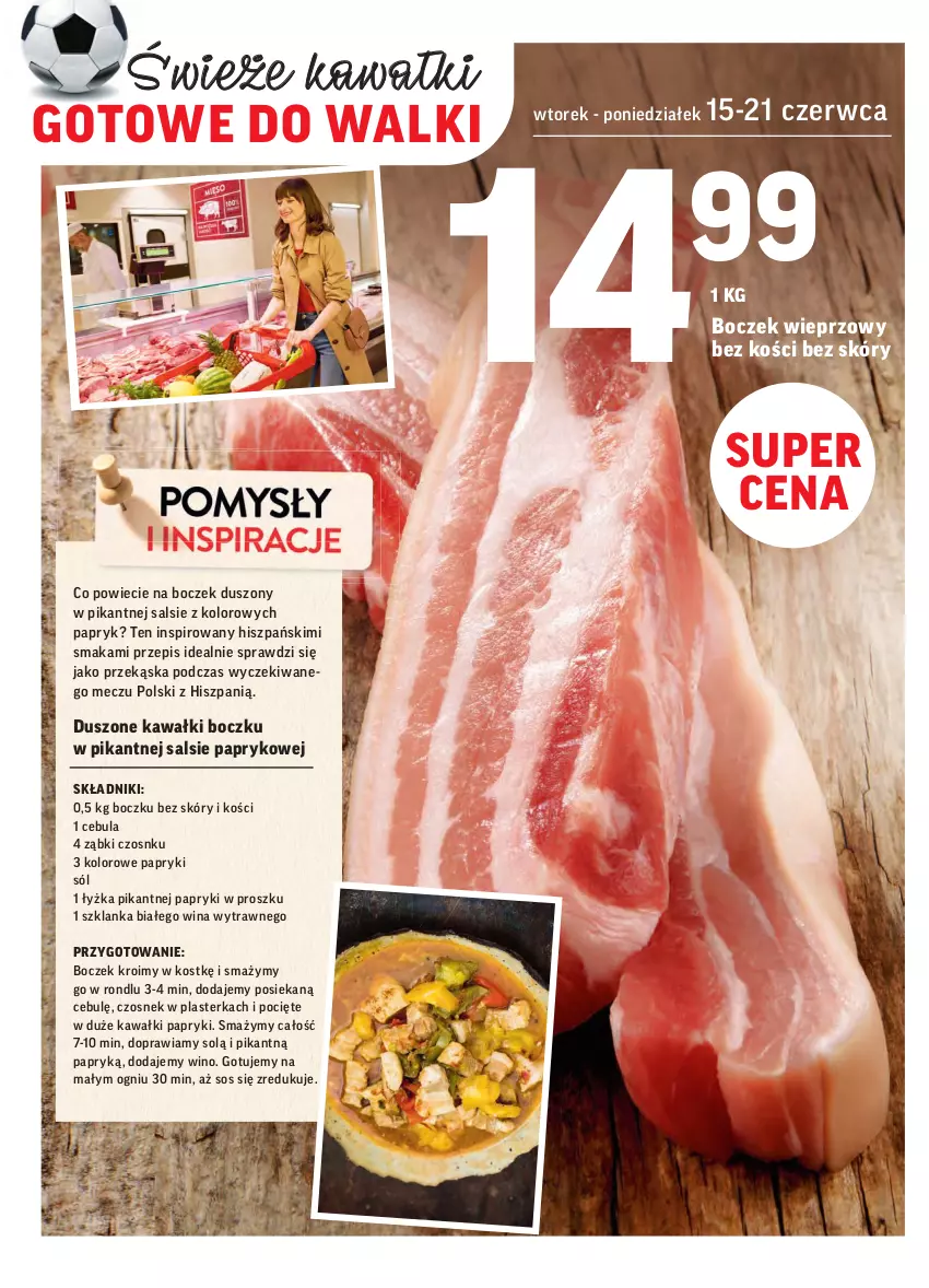 Gazetka promocyjna Intermarche - Zwyciężamy - ważna 15.06 do 21.06.2021 - strona 10 - produkty: Boczek, Boczek wieprzowy, Cebula, Czosnek, Kawa, Sól, Sos, Szklanka, Wino