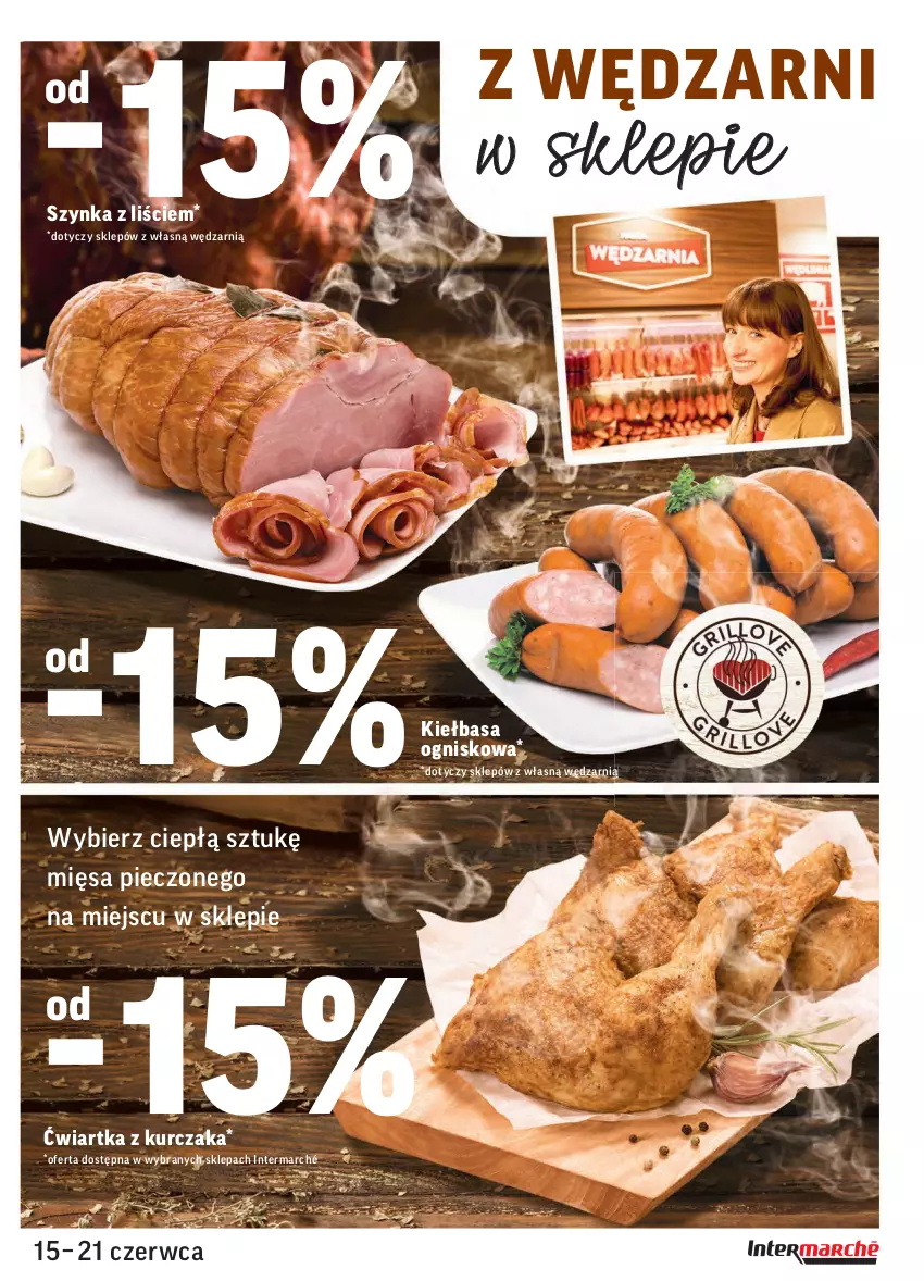 Gazetka promocyjna Intermarche - Zwyciężamy - ważna 15.06 do 21.06.2021 - strona 13 - produkty: Kiełbasa, Kurczak, Piec, Szynka