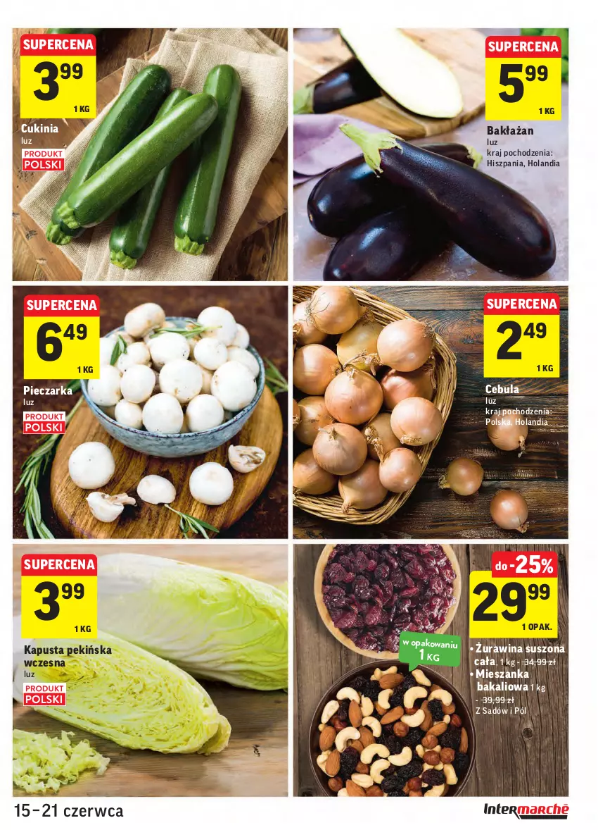 Gazetka promocyjna Intermarche - Zwyciężamy - ważna 15.06 do 21.06.2021 - strona 17 - produkty: Cebula, Mieszanka bakaliowa, Piec, Pieczarka