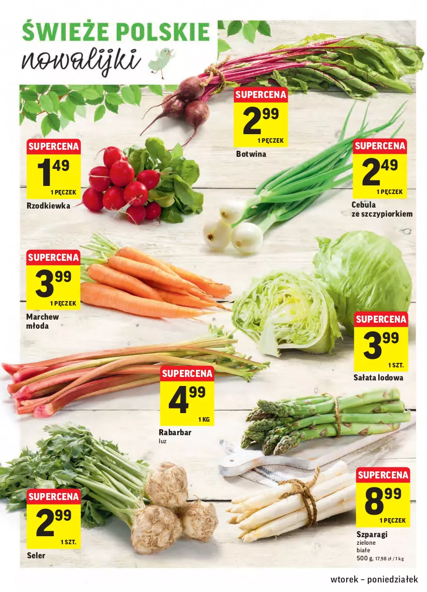 Gazetka promocyjna Intermarche - Zwyciężamy - ważna 15.06 do 21.06.2021 - strona 18 - produkty: Cebula, Rzodkiewka, Sałat, Sałata lodowa