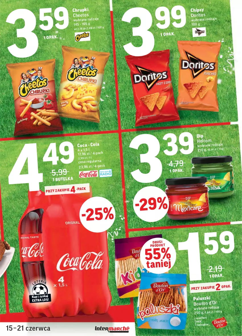 Gazetka promocyjna Intermarche - Zwyciężamy - ważna 15.06 do 21.06.2021 - strona 5 - produkty: Cheetos, Chipsy, Chrupki, HELCOM