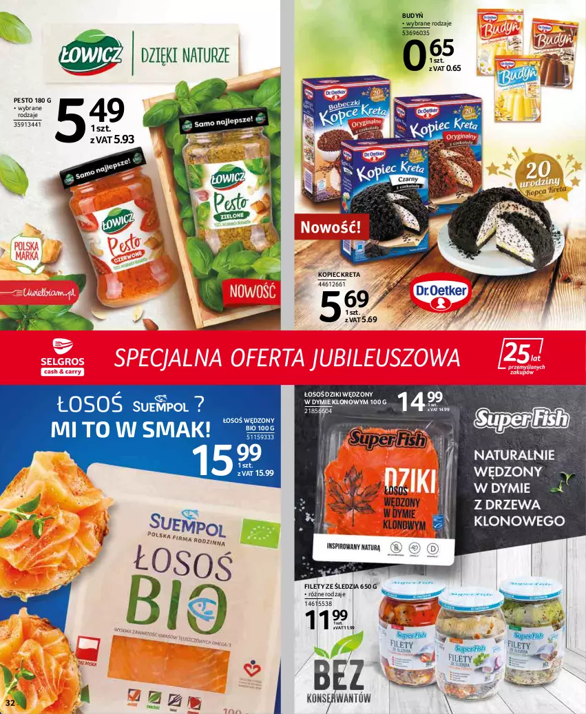 Gazetka promocyjna Selgros - Extra Oferta - ważna 01.03 do 31.03.2022 - strona 32 - produkty: Budyń, Kopiec Kreta, Kret, Pesto, Piec