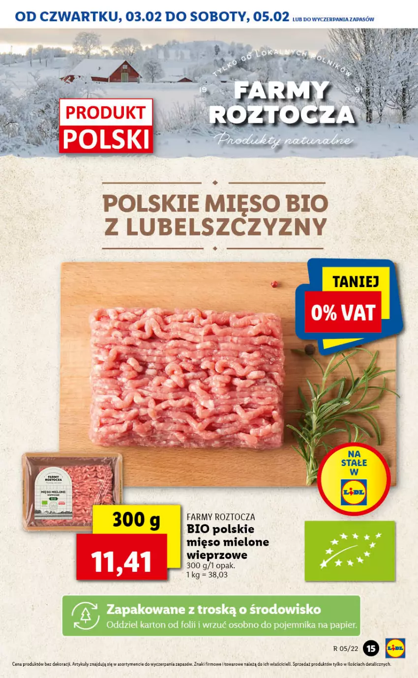 Gazetka promocyjna Lidl - GAZETKA - ważna 03.02 do 05.02.2022 - strona 15 - produkty: Fa, Mięso, Mięso mielone