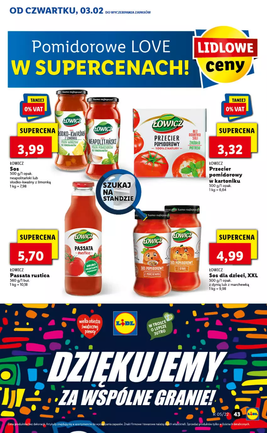 Gazetka promocyjna Lidl - GAZETKA - ważna 03.02 do 05.02.2022 - strona 43 - produkty: Dynią, Dzieci, Gra, Rust, Sos, Tonik